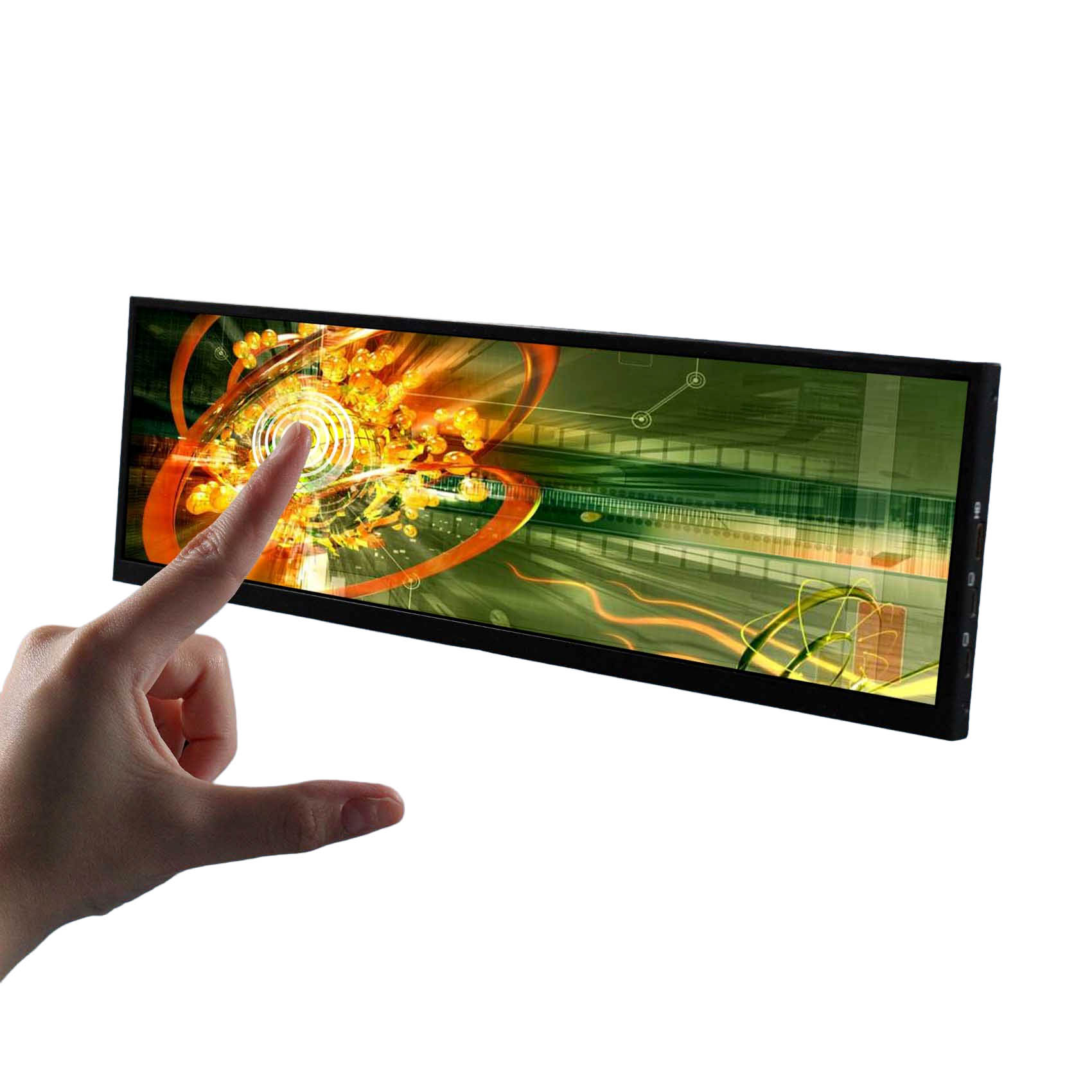14.5 inch lcd monitor 2560x720 hyte y70 pc case monitor